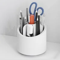 360° Rotating Makeup Brush Storage Box Desktop Cosmetic Organizer Lipstick Eyebrow Pencil Eye Shadow Brush Holder Organizer 2