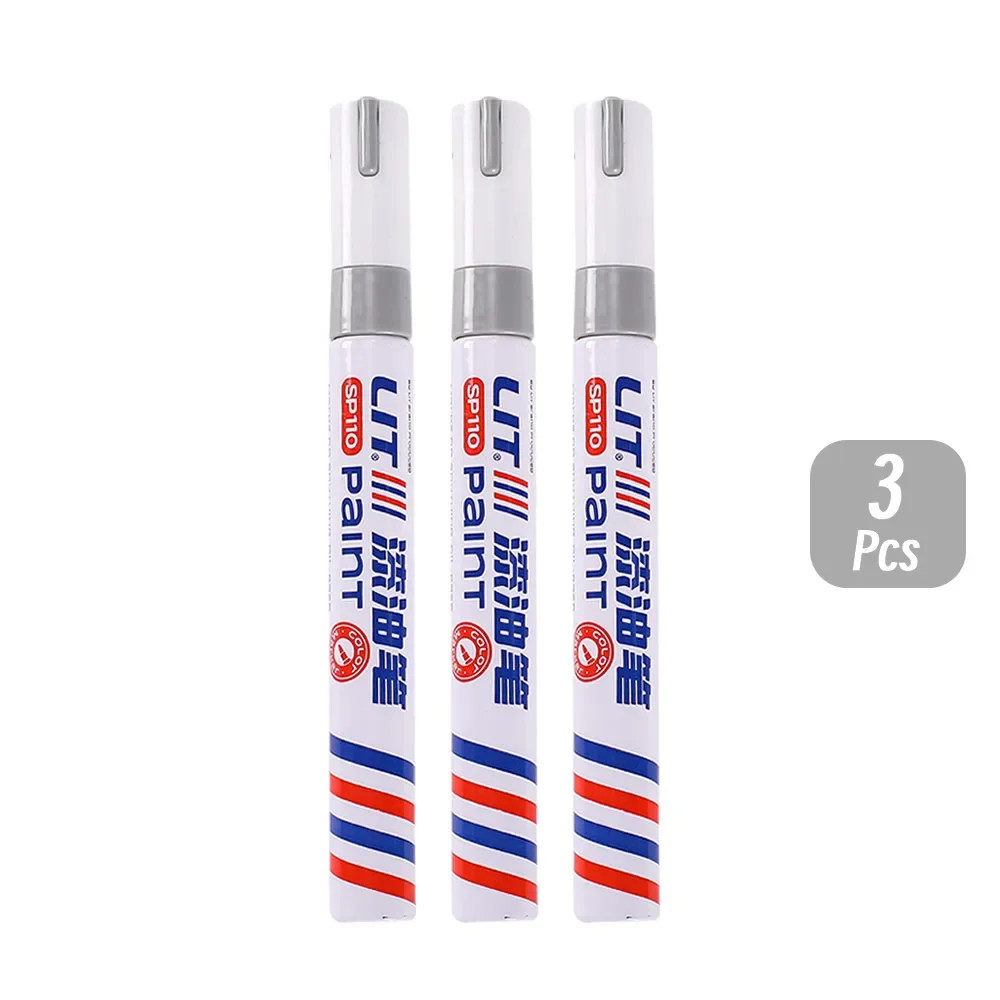 0.12 in 10p Colorful 8 Colors Permanent Paint Marker Waterproof White Markers