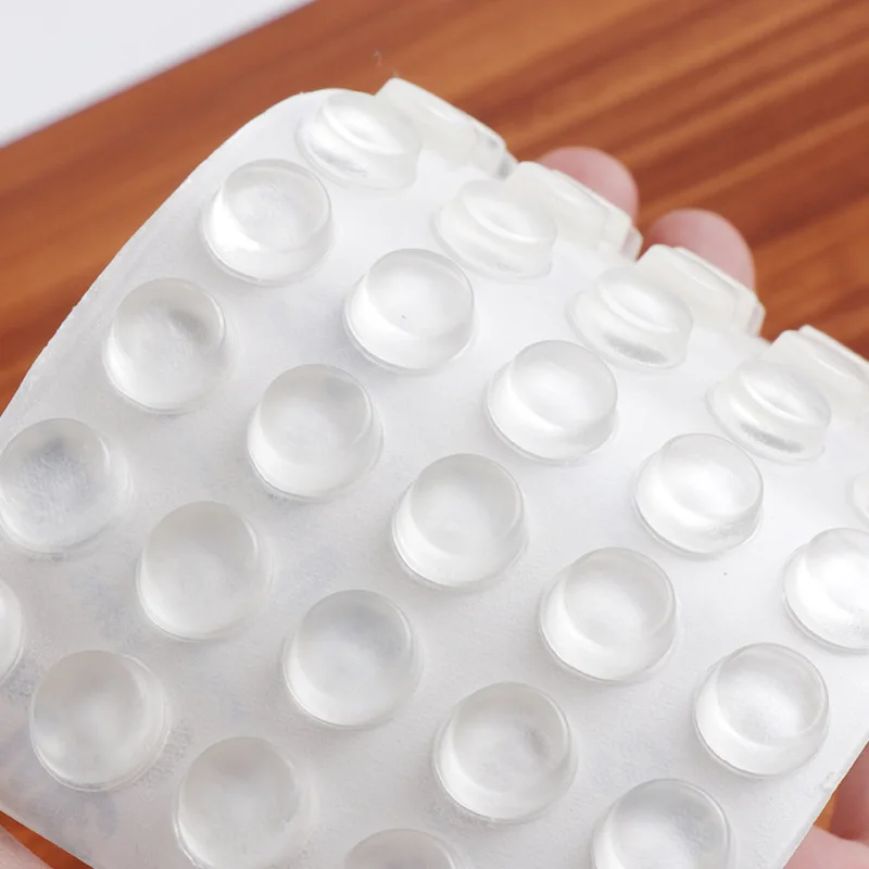 Rubber Muffling Anti-collision Door Stops Silicone Cabinet Drawers Cabinet Bumpers Furniture Hardware 40-50pcs/set KK&FING Silicone Furniture Pads Rubber Furniture Pads Silicone Door Stoppers Rubber Door Stoppers