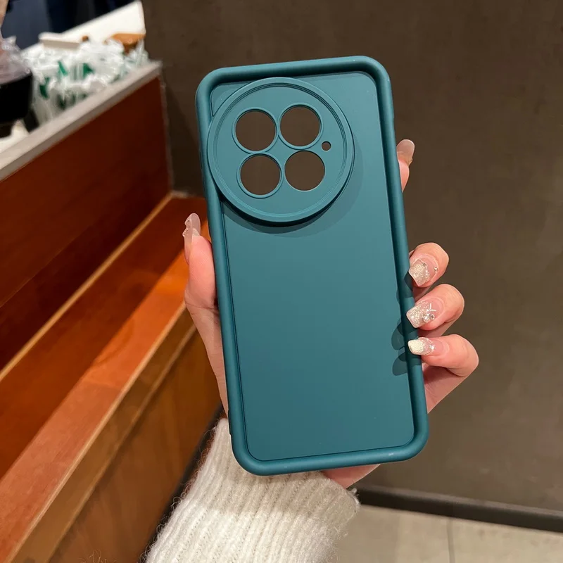 Soft Silicone Shockproof Slim Solid Color TPU Phone Case Cover