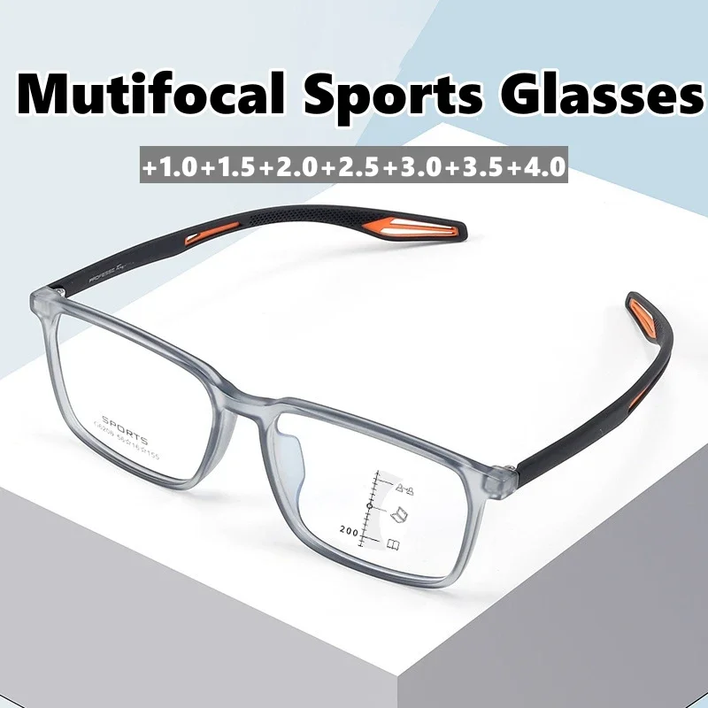 HD čočka multifocal čtení brýle muži ženy multifunkční blízký a daleko brýle  nový trend proti modré sportovní brýle presbyopie