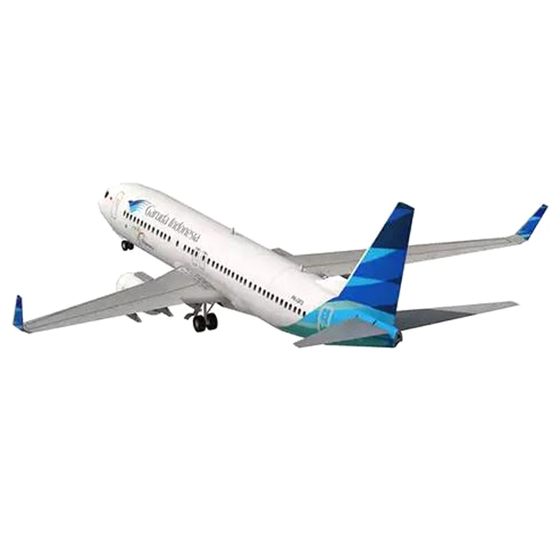 3D Paper Model Aircraft Paper Model 1:100 Boeing 737-800 Aircraft Airlines 3D Paper Model DIY Handmade Toys