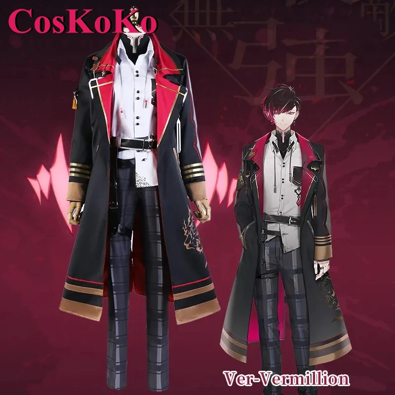 コスプレ にじさんじEN XSOLEIL Ver Vermillion 衣装 CosKoKo Ver Vermillion Cosplay Anime Vtuber Nijisanji