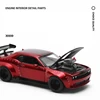 1/36 Dodge Challenger SRT Hellcat Jailbreak Assembled Modified Toy Car Model Diecast Alloy Miniature Free Wheels Collection Gift 6