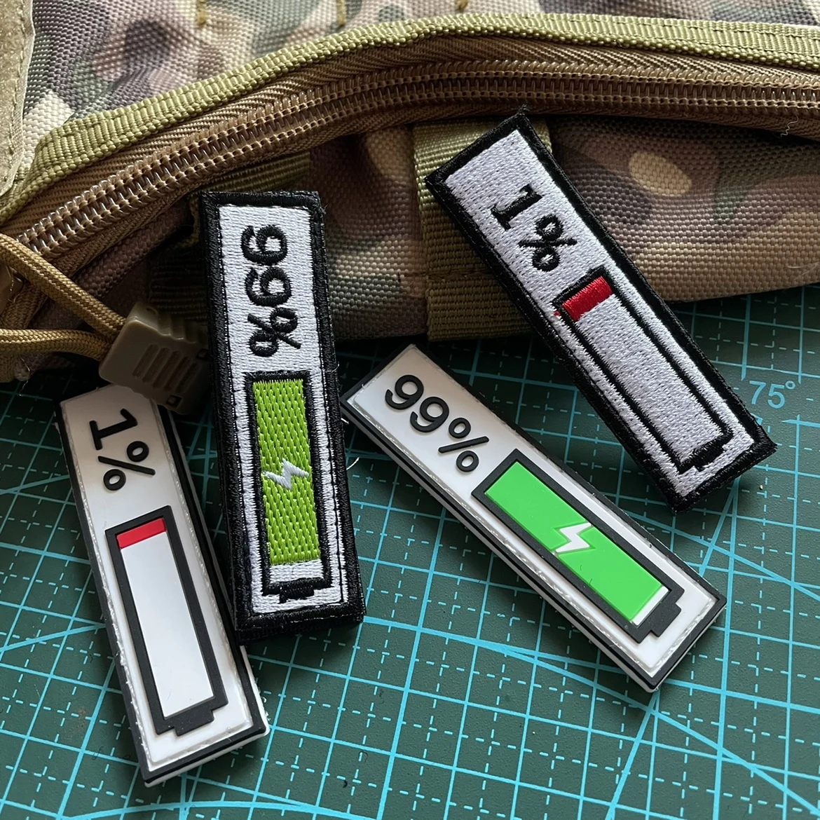 

Power Display Magic Sticker, Creative Personalized Charging, Stamp Full Battery, Arm Badge Pack Sticker, 99% Morality