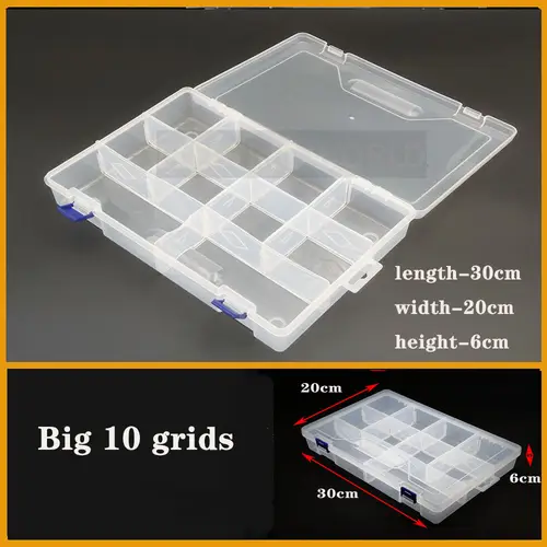 Transparent Plastic box Screw Compartment Box Jewelry Earring Display Case Container Clear Terminal Organizer Tool Storage boxes - Image 8