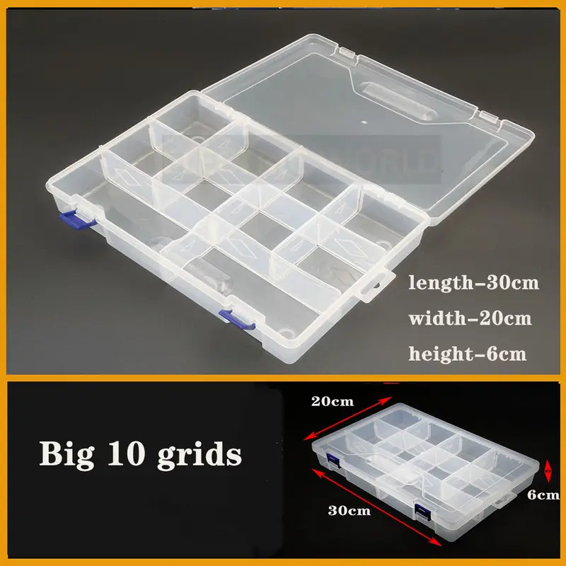 Transparent Plastic box Screw Compartment Box Jewelry Earring Display Case Container Clear Terminal Organizer Tool Storage boxes - Image 8
