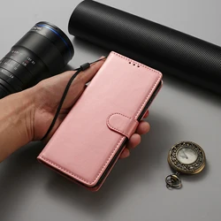 Elegant Flip Wallet Phone Case with Card Slots and Book Cover Design for Samsung Galaxy S24 (Rosegold)