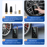 Pompe à Air sans fil 150psi, écran tactile/clé, gonfleur de pneus électrique Portable pour voiture, vélo, moto, Mini compresseur d'air injector 6