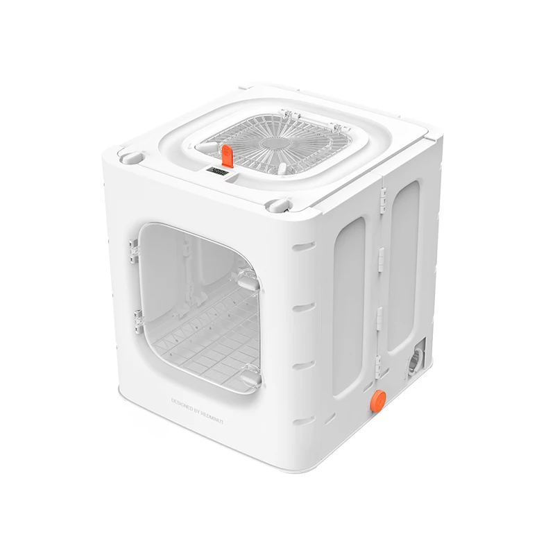 Home 2000W Fast Pet Drying Box Cat Dog Grooming Force Dryer Folding Adjustable Drying Blow-dryer Suit Small Medium Below 12.5kg