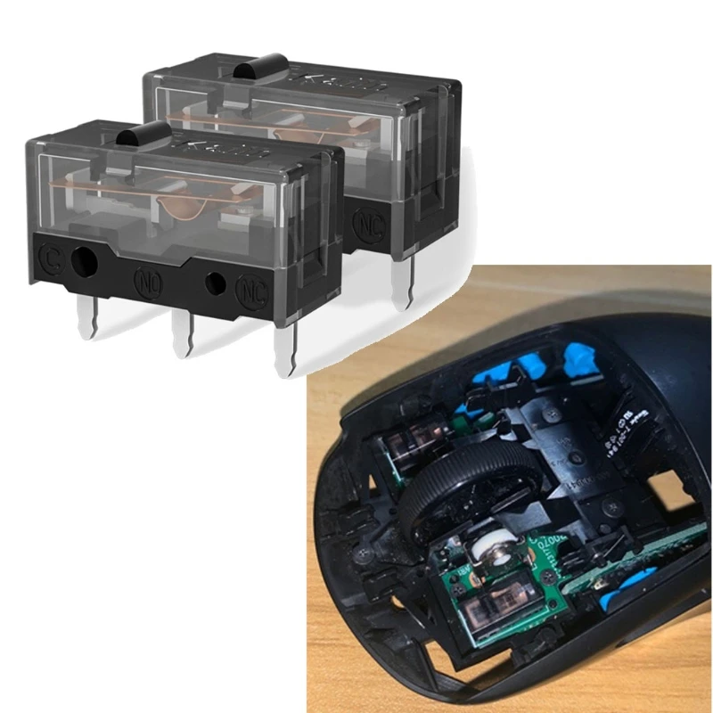 원래 Kailh GM 8.0 마우스 마이크로 스위치 마이크로 버튼 골드 접촉기 80 백만 클릭 생활 3 핀 블랙 도트
