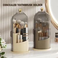 Bathroom Essentials Neat With Concealed Electric Toothbrush Holder With Sliding Cover Toothbrush White 1