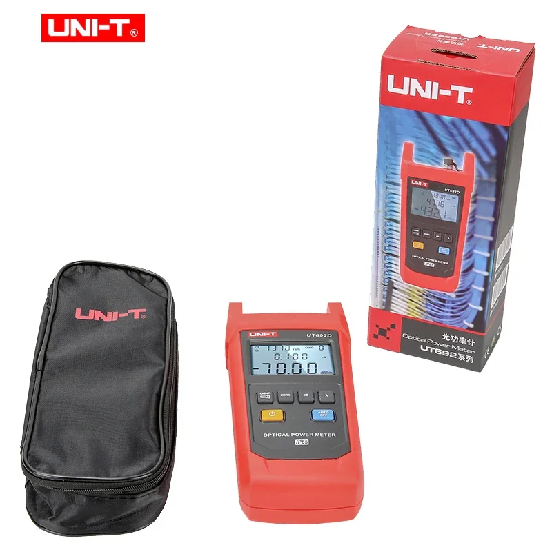UNI-T UT692D/G Optical Power Meter IP65 FC/SC/ST Connector Handheld Optical Fiber Measurement Recall Visual Fault Locator