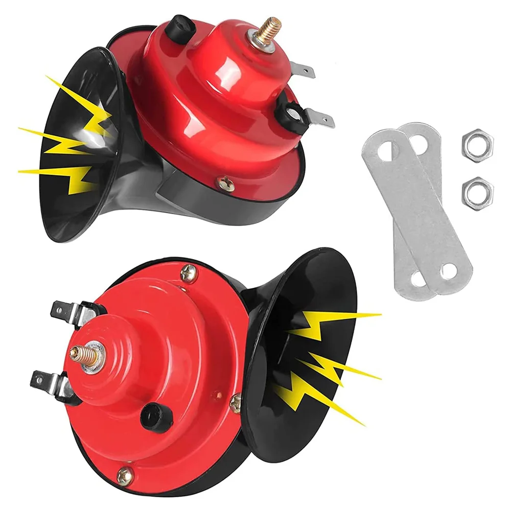 

12V 300dB Car Horn Snail Electric Air Trumpet Super Loud Air Horn Compressor with Mounting Kits