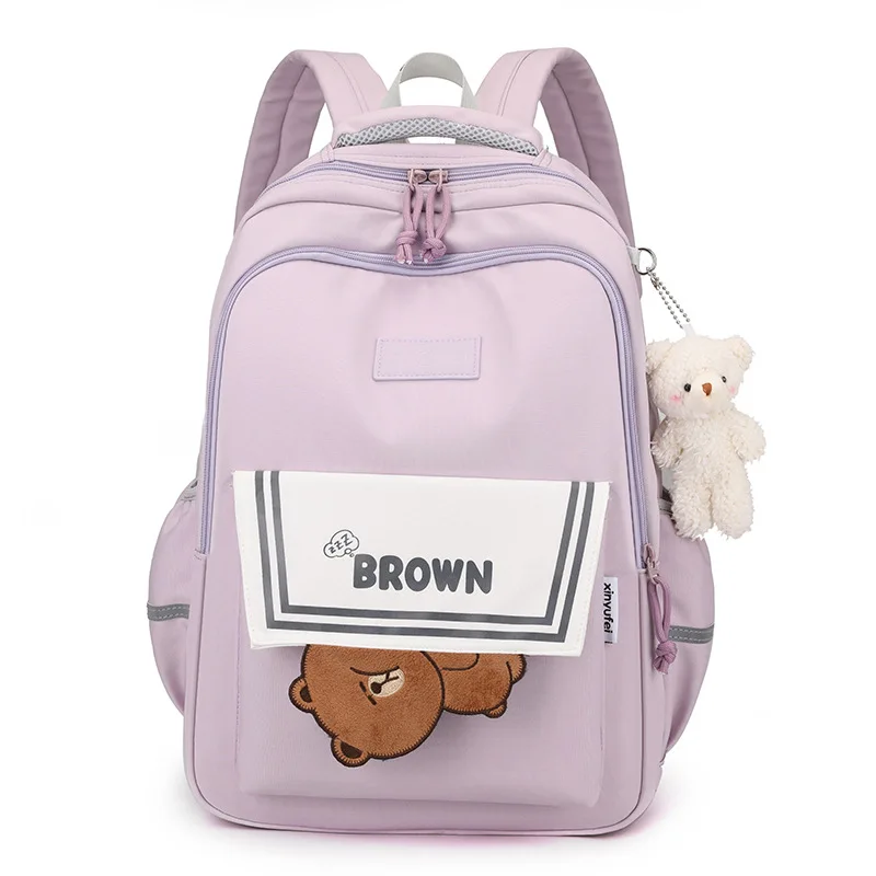 

Primary School Bags for Girls Teenagers Middle Student Backpack Women Nylon Leisure Campus Schoolbag