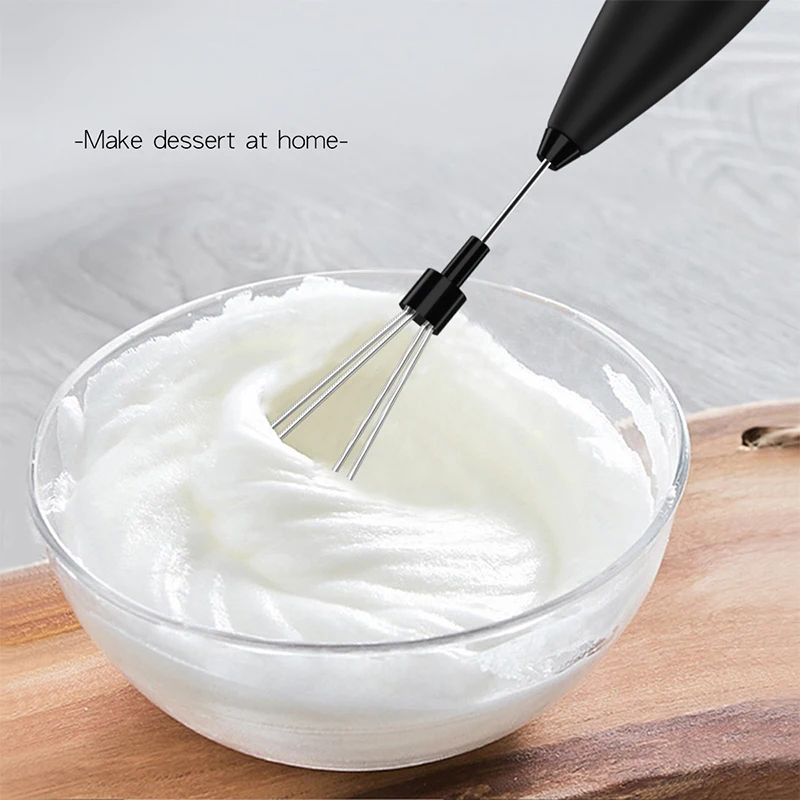 Multifunctional Portable Milk Frother Perfect for Travel Coffee, Matcha, Blended Drinks & Whisking Eggs Battery-Powered