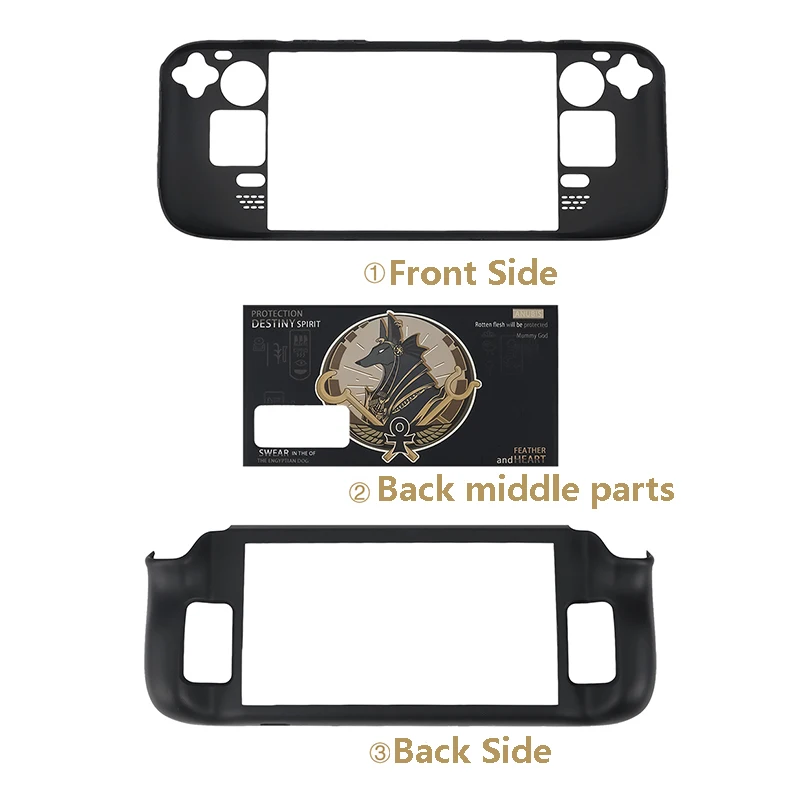 Estojo Protetor Completo para Baralho de Vapor Console de Jogos Oled Tampa Rígida do pc Anti-risco e Acessórios Antiderrapantes - Image 2