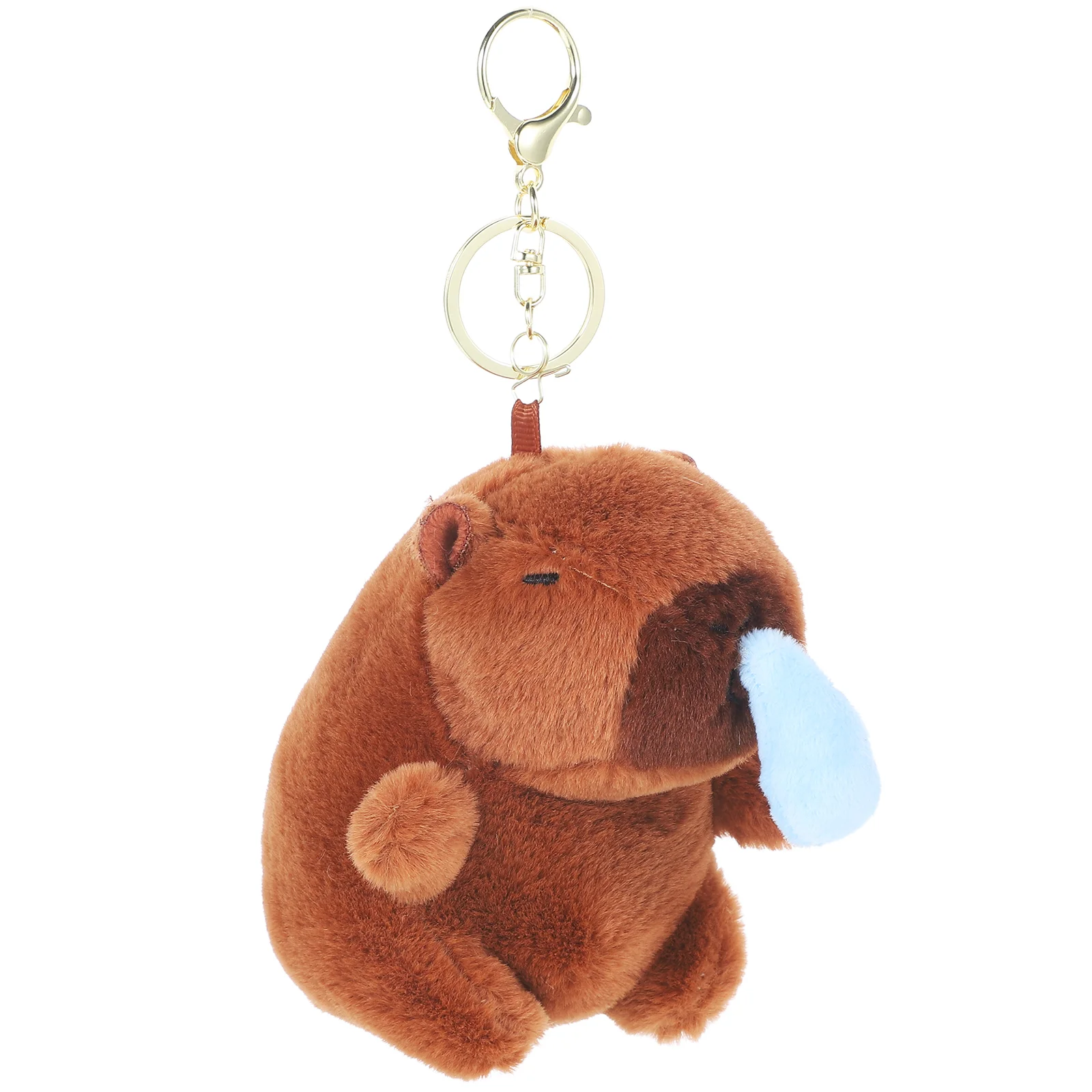 

Capybara Keychain Plush Pendants Ornament Schoolbag Hanging Decor Stuffed Toy Charm Lovers Car