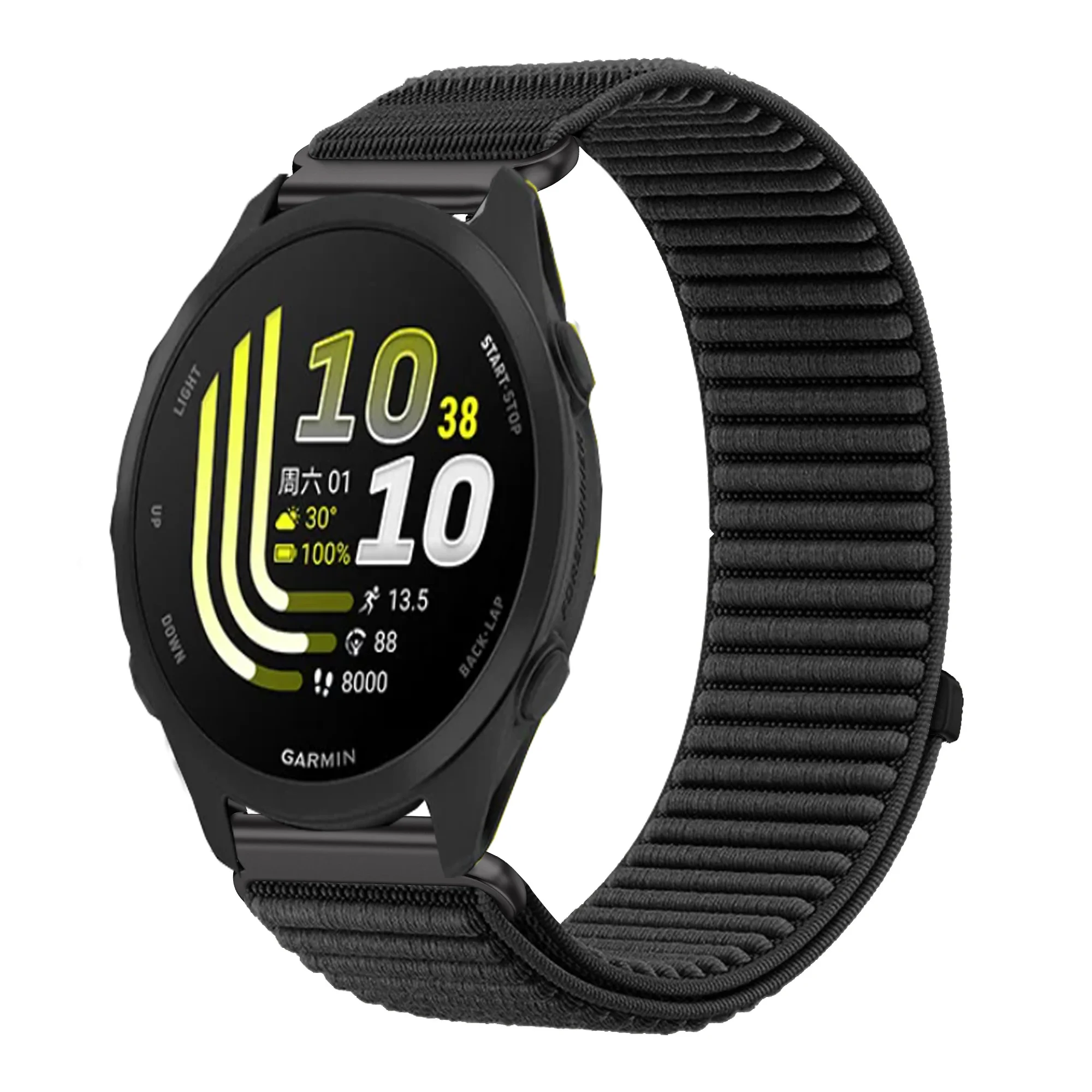 Versatile Nylon Loop Strap for Smartwatches - Adjustable and Durable Design