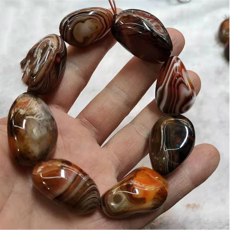 

Оптовая продажа с завода, агатовый браслет Sardonyx из грубого камня