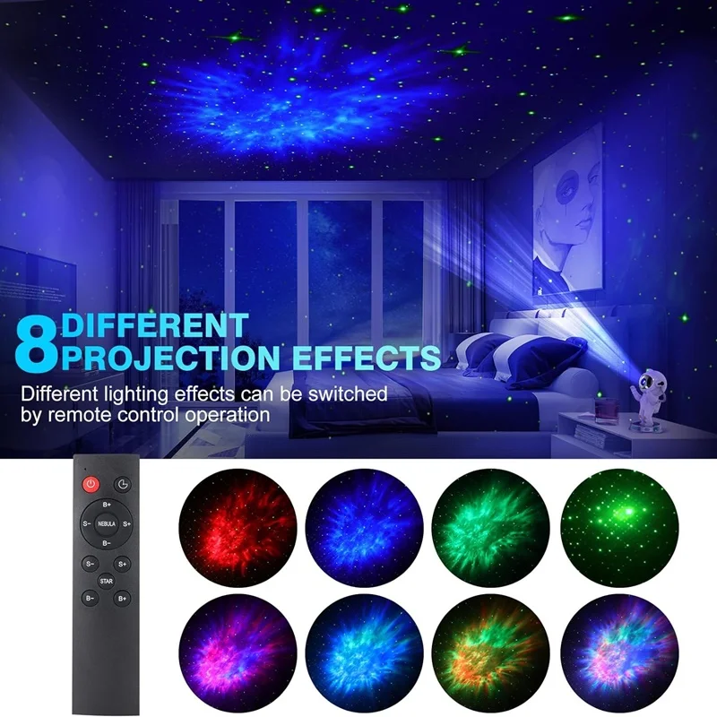 Projecteur D'étoiles Astronaute Galaxy - Lumière D'ambiance étoilée Avec Télécommande - Dimmable