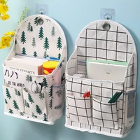 Large Capacity Cotton Linen Storage Bag Home Wall Mounted Organizer Hanging Bag Closet Toy Box Container Organizer Fabric Basket 1