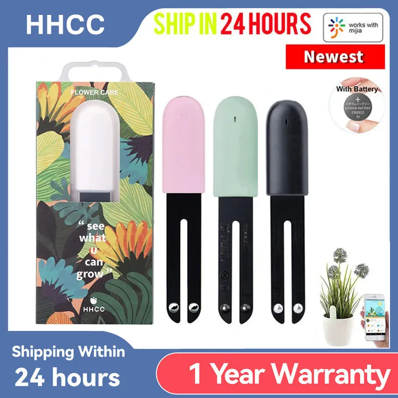 Hhcc Flower Monitor Flora Garden Care Plant Grass Soil Water Fertilità Smart Tester Sensor Flower Giardinaggio Detector Per Xiaomi