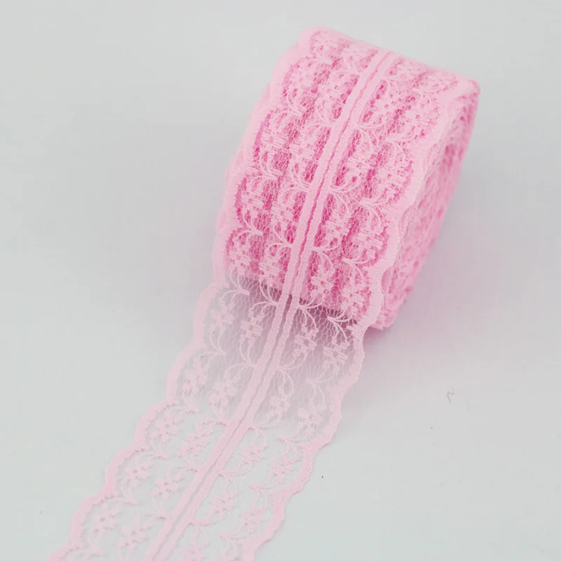 (5 Yards/roll) 45mm White Lace Fabric Webbing Decoration Gift Packing Material Handmade DIY Laces lace ribbon lace fabric lace sewing accessories lace sewing supplies lace accessories lace garment accessories lace decoration lace hair accessories