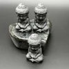 6cm Buddha Statue Natural Shungite Energy Quartz Reiki Magic Stones  Crystals Healing Fengshui Meditation Figurine Desk 6