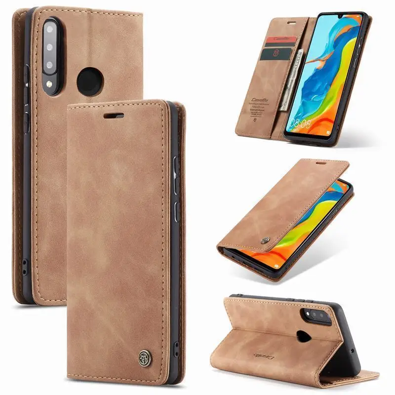 

Case For Huawei P40 Pro Leather Wallet Phone Case On For Huawei P30 P20 Lite Luxury Matte Magnetic Flip Cover For Huawei P40 Pro