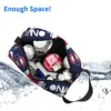 Custom Vintage British Flag With London Symbol Cosmetic Bag Fashion Union Jack Makeup Case Beauty Storage Toiletry Bags 5
