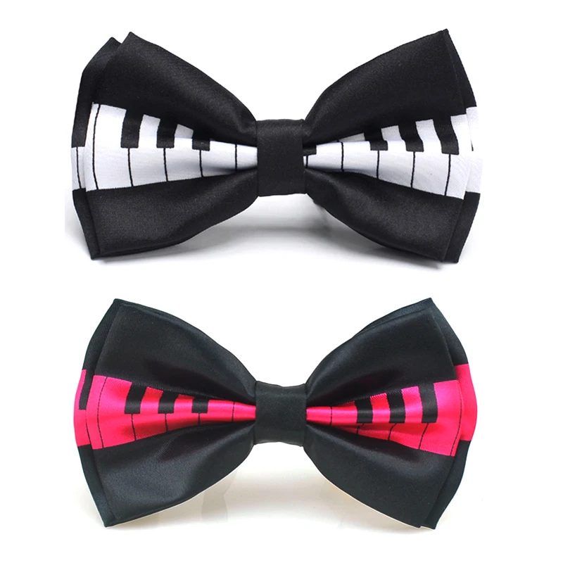 Fliege für Herren, Klaviertastatur, bedruckte Krawatte, Smoking, formelle Kleidung, Fliege, Party, Hochzeit, Krawatte, Geschenk, Krawatten für Männer, Schmetterlingsknoten-Design