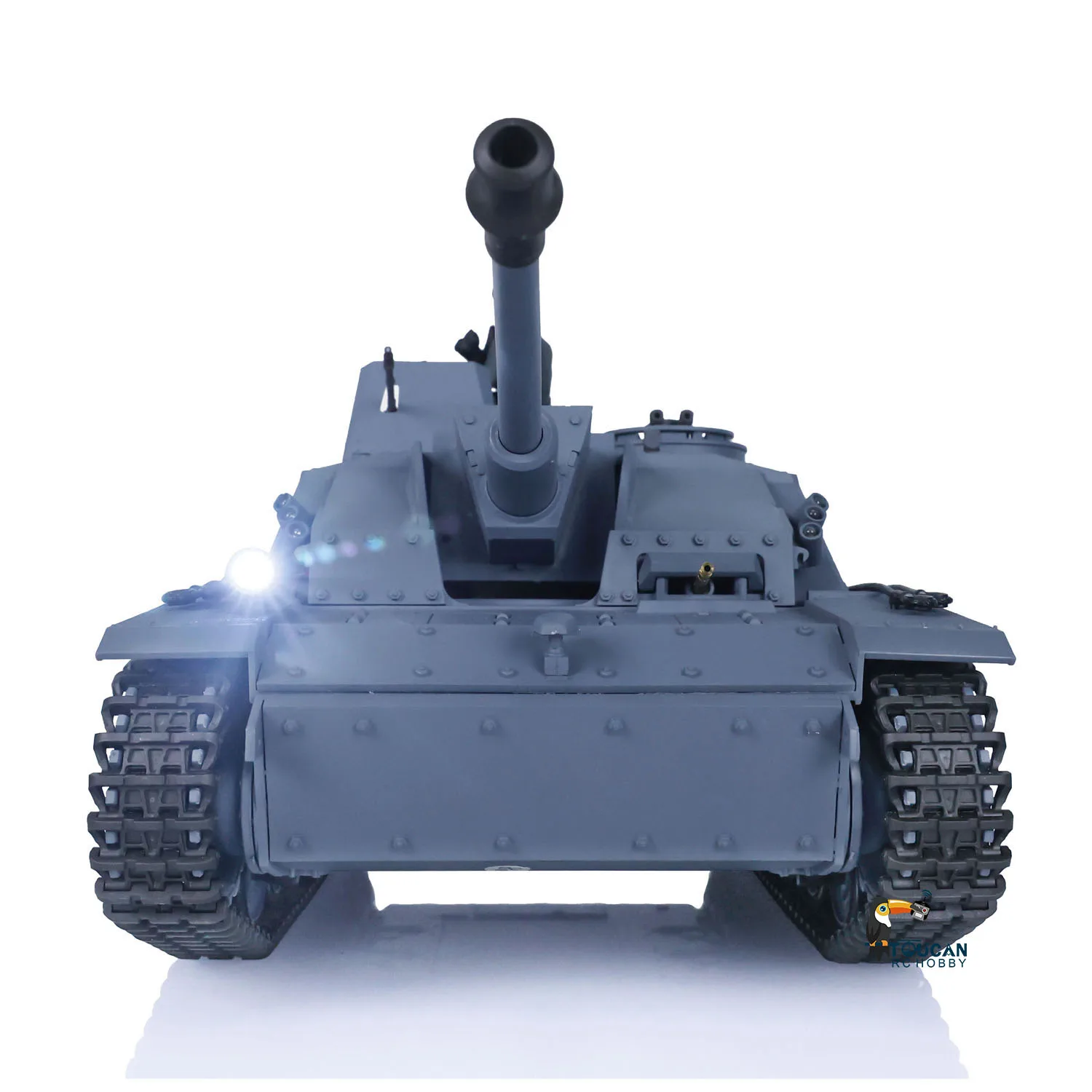 In Stock Heng Long HL 1/16 German Stug III RTR RC Tank 7.0 Plastic 3868 Machine Gun Smoking Remote Control Military Car Toys 3