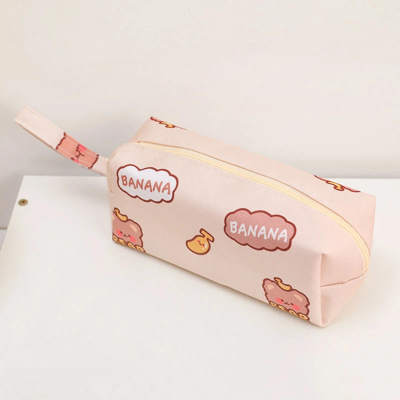 1 Piece Kawaii Pencil Case Korean Fashion Lovely Cartoon Animal