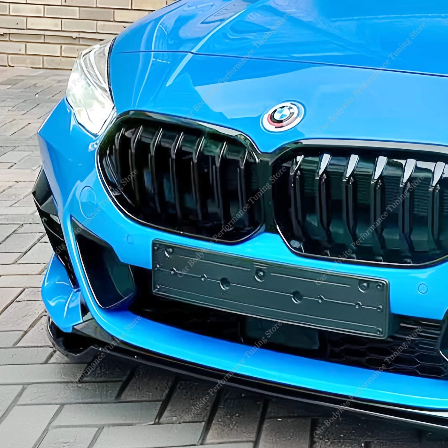 글로스 블랙 프론트 범퍼 립 스포일러 스플리터, Bmw F44 218i 218d 220i 220d M235i 4-문짝 M 스포츠 2020-2024 바디 키트 튜닝