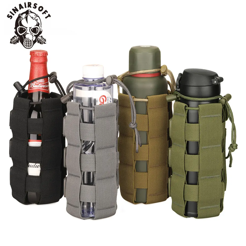 

Tactical Molle Water Bottle Pouch 0.3L-0.8LOutdoor Travel Hiking Cycling Canteen Cover Holster Military Water Kettle Carrier Bag