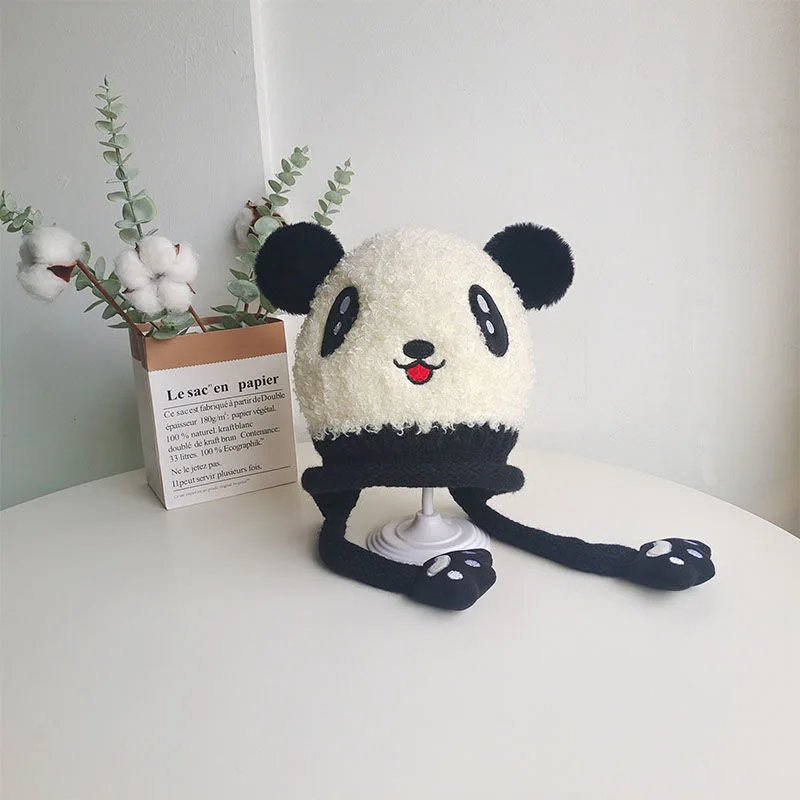 Children's hat autumn and winter new Korean version cartoon animal pullover hat outdoor warm boys and girls ear