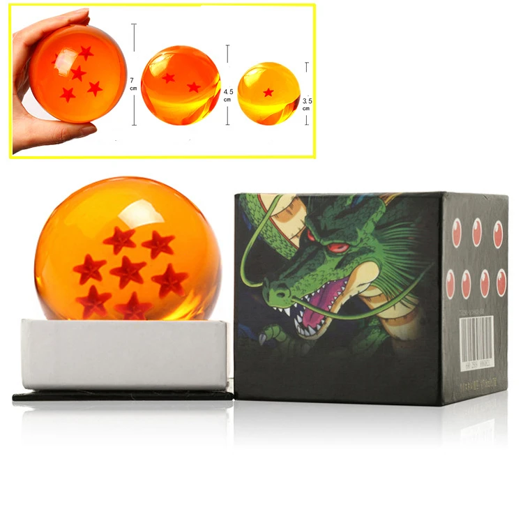 Dragon Ball 7 Estrelas Bola De Cristal Todo O Tamanho 3.5-7.6 Cm Resina  Esfera Modelo Natal Criança Presente Ornamento Presente Acessórios -  Figuras De Ação - AliExpress