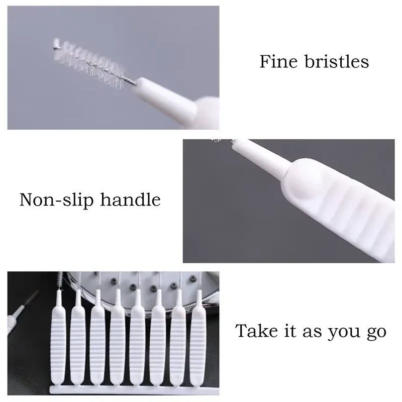 Shower Cleaning Brush Bathroom Micro Nylon Brush Nozzle Anti-blocking Cleaning Tools Bathroom Accessories