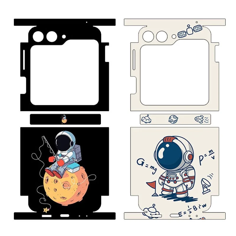 

Hot Back Side Protector for Samsung Galaxy Z Flip 5 4 3 Decal Skin Astronaut Back Screen Protector Film Cover Wrap Stickers