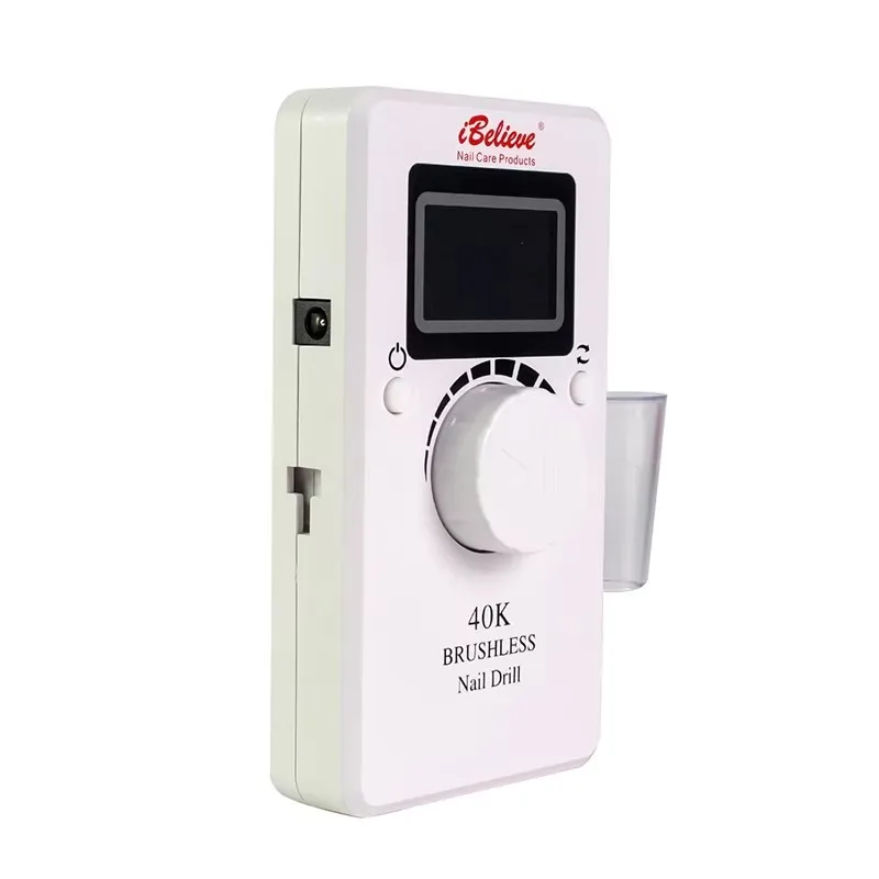 두 개의 LCD 디스플레이가 있는 40000rpm 90W 강력 무선 브러시리스 네일 전동 드릴 머신 (매니큐어용)