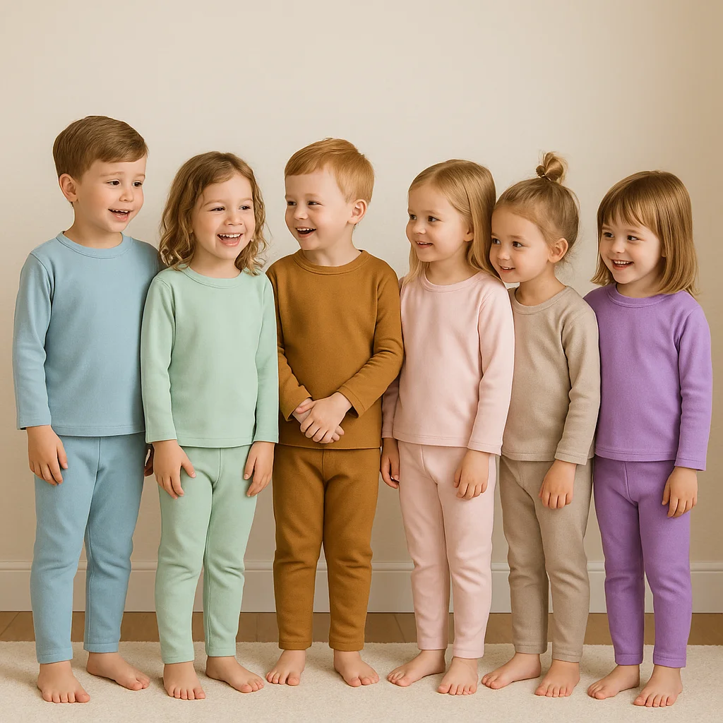 Children's Cotton Pajama Set – Warm Long Sleeve Sleepwear