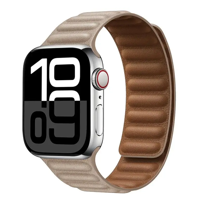 ตัวเลือกสินค้า สายหนังแท้ Apple Watch สายแม่เหล็ก รองรับหลายขนาด