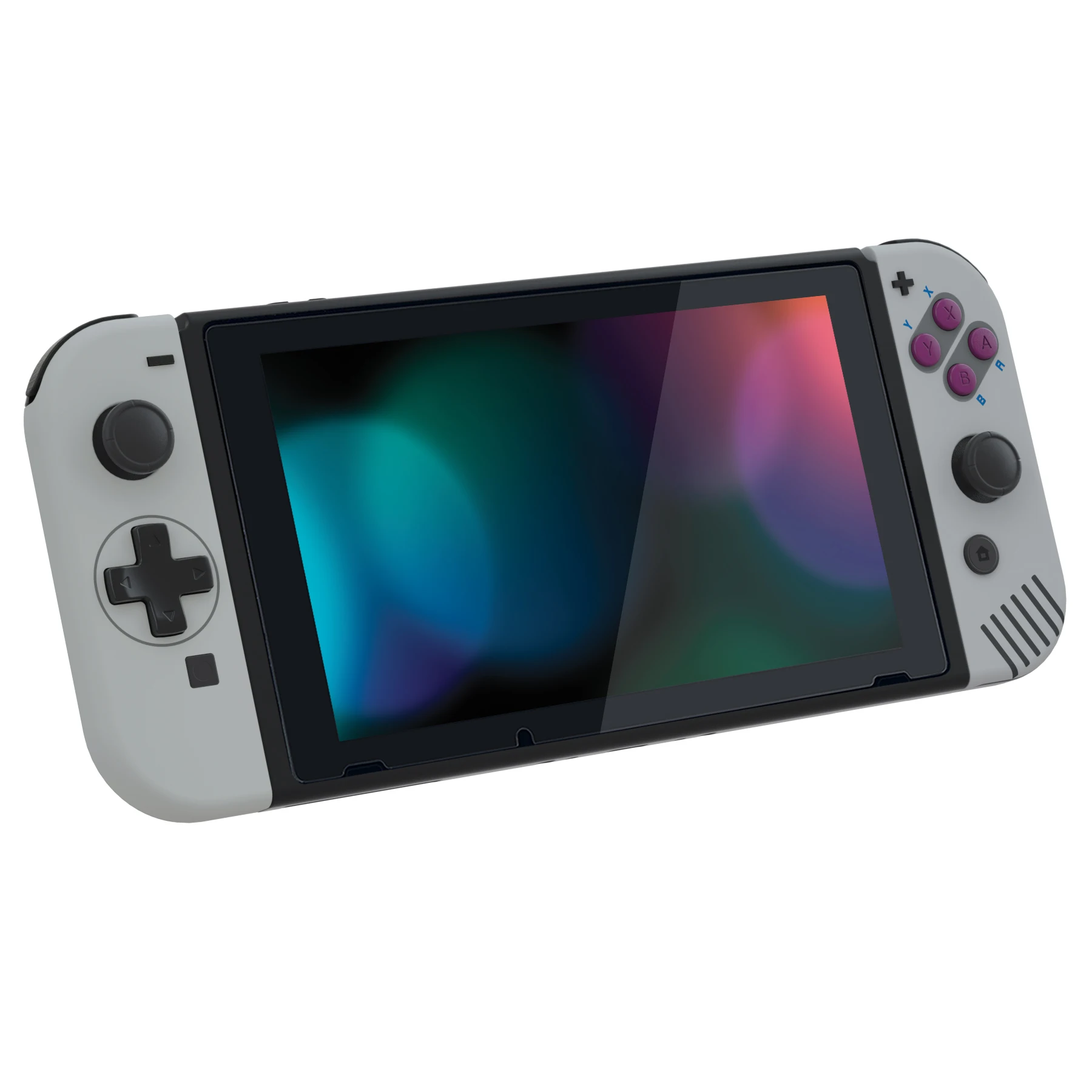 Caso Controlador Joy-Con, Toque Suave Clássico, OLED, Botões, SNES