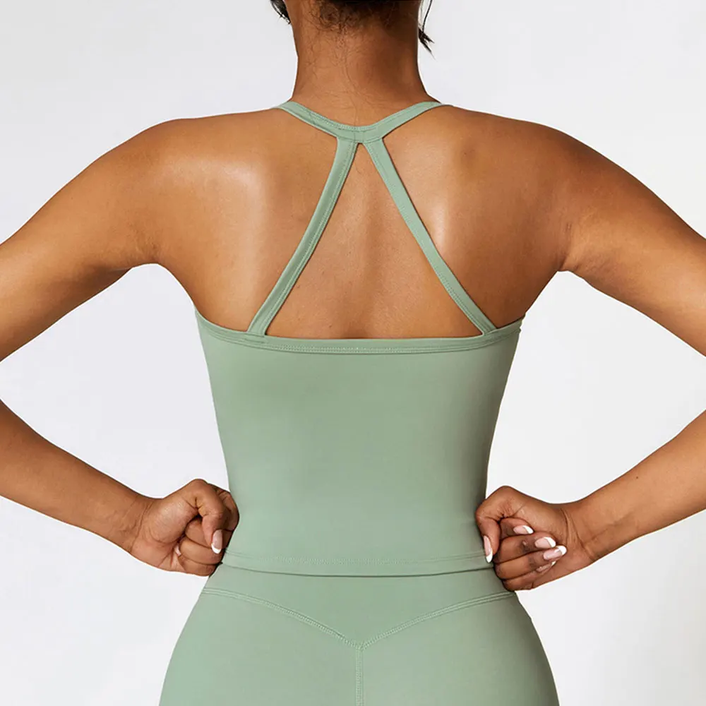 Cross Back Shockproof Sports Bra 6
