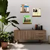 Wall Record Holder Wood Vinyl Record Shelf Wall Mount Record Storage Racks Small Wall Vinyl Record Holder Display Shelf 2