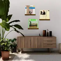 Wall Record Holder Wood Vinyl Record Shelf Wall Mount Record Storage Racks Small Wall Vinyl Record Holder Display Shelf 2