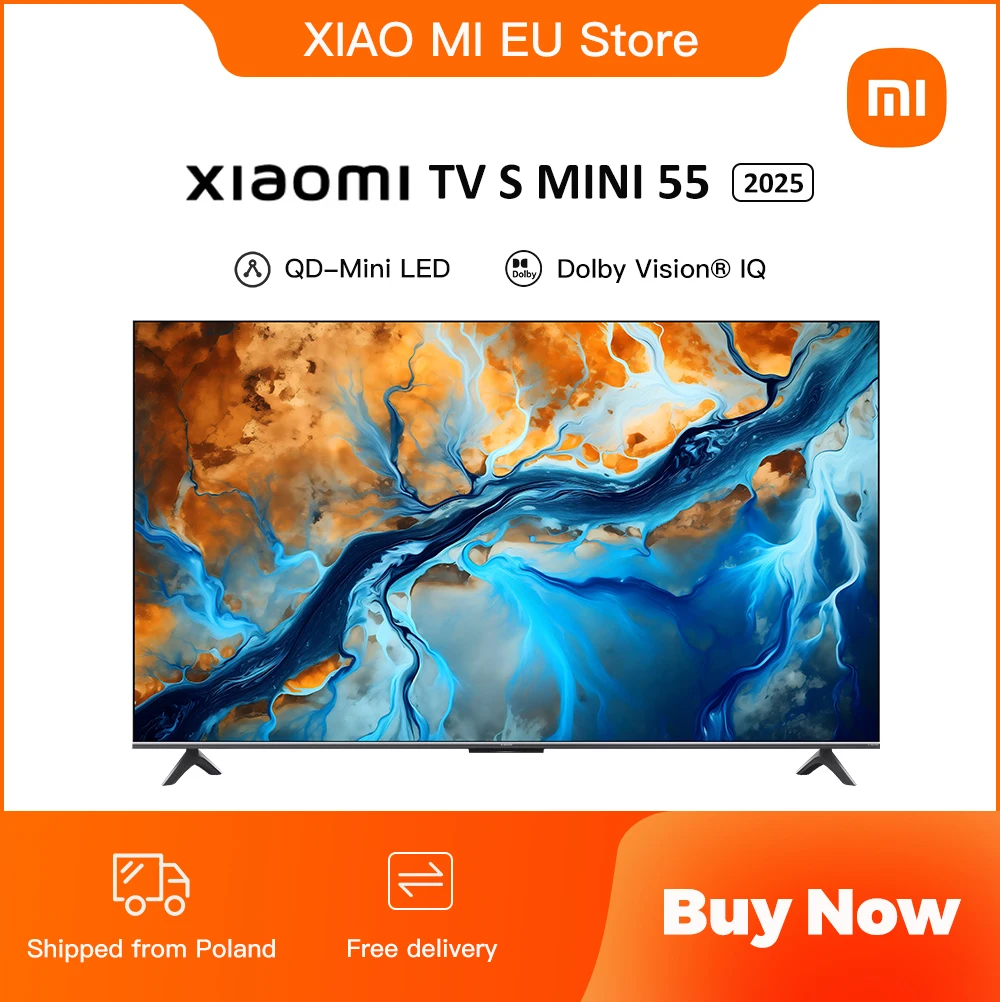 Telewizor XIAOMI S MINI 55 144Hz QD-Mini LED z Polski za $530.15 / ~2000zł