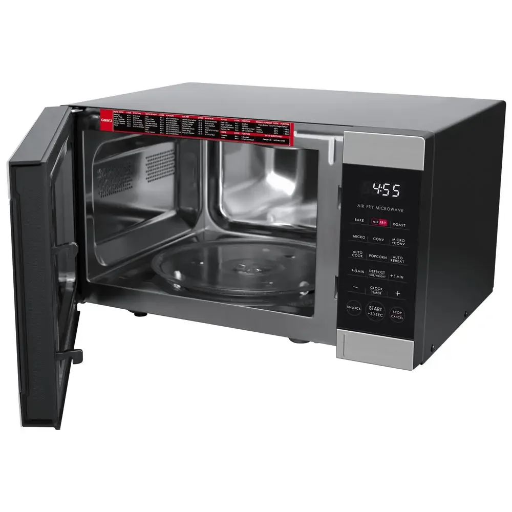Air Fry Convection Microwave 900W Stainless Steel 0.9 Cu ft 3-in-1 Multifunctional Oven New Technology Auto-Cook/Reheat Compact 2