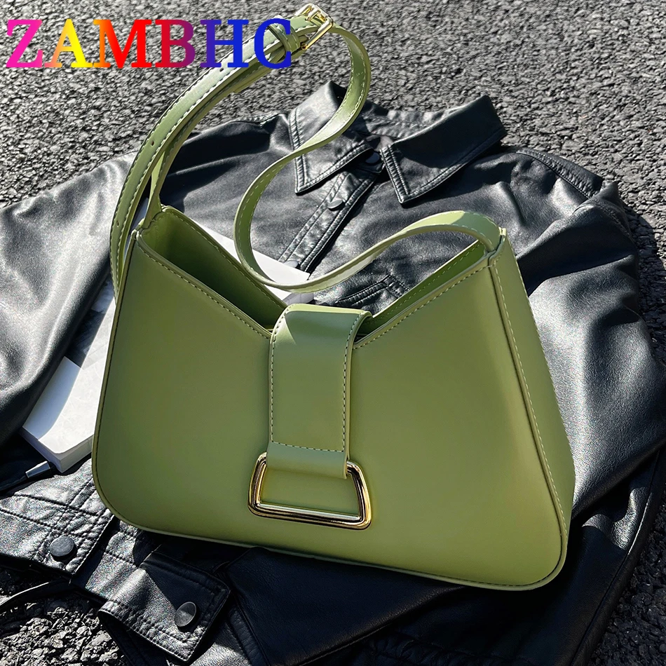 

Модные высококачественные сумки через плечо из искусственной кожи для женщин 2023, простые однотонные дизайнерские женские сумки и кошельки, новинка